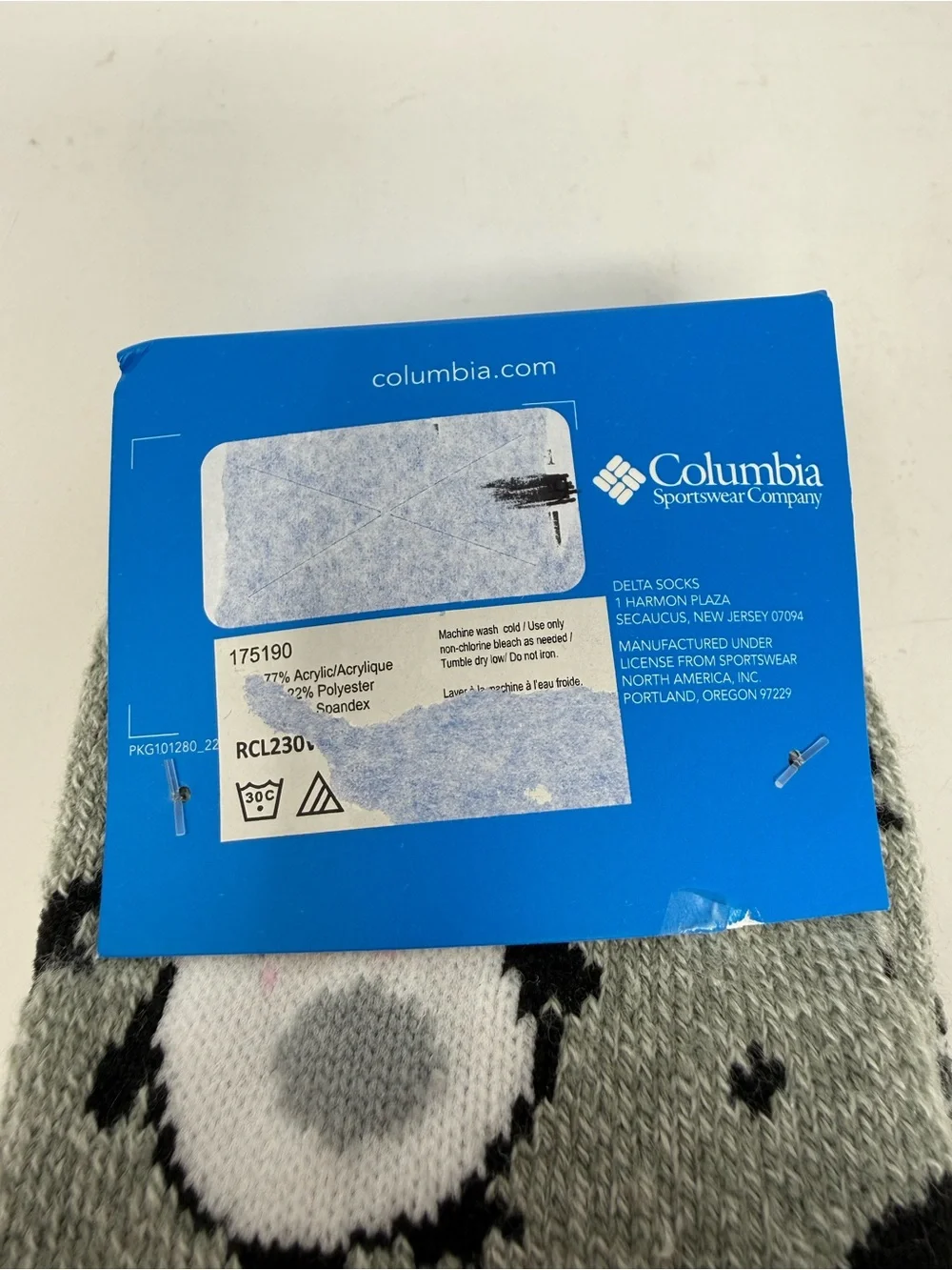 Columbia Winter Penguin Holiday Print 2 Pair Pack Socks NWT
